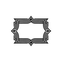 Art Deco Border, Geometric , Elegant Frame, Minimalist Style vector