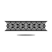 Geometric Railing, Minimalist , Shadow Detail vector
