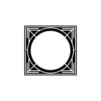 Geometric Frame, Art Deco Style, Minimalist, Minimalism vector
