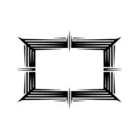 Geometric Frame, Linear Pattern, Minimalist vector