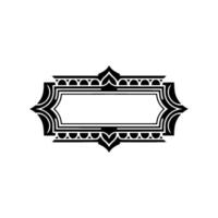 Art Deco Frame, Elegant Border, Vintage , Minimalist Layout - Ornamentation vector