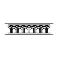 Art Deco Ornament Border, Elegant Linear - Artdeco vector