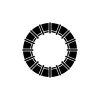 Circular Lattice, Minimalist , Abstract vector