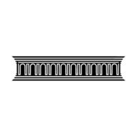 Art Deco Linear Motif, Geometric , Minimalist Style vector