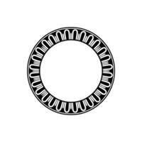 Minimalist Circular Frame, Geometric Ornamentation vector