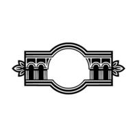 Art Deco Archway Emblem, Minimalist - Geometric vector