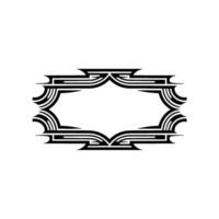 Geometric Deco Frame, Elegant Border, Minimalist - Modern vector
