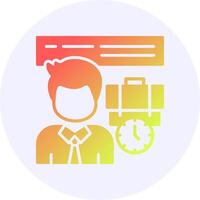 Flexibility Icon Minimal Gradient Style vector