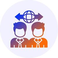 Diversity Icon Minimal Gradient Style vector