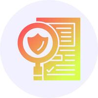 Legal Compliance Icon Minimal Gradient Style vector