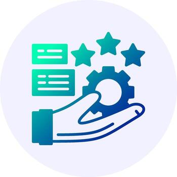 Values Icon Minimal Gradient Style vector