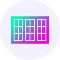 Window Icon Minimal Gradient Style vector
