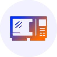 Oven Icon Minimal Gradient Style vector
