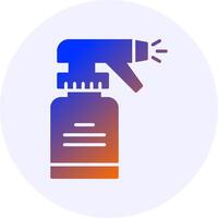 Cleaning spray Icon Minimal Gradient Style vector