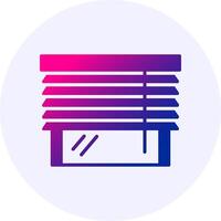 Blinds Icon Minimal Gradient Style vector