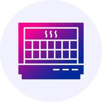 Heater Icon Minimal Gradient Style vector