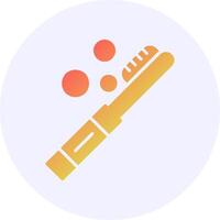 Toothbrush Icon Minimal Gradient Style vector