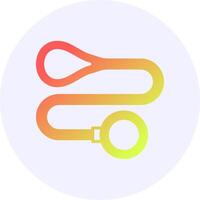 Dog leash Icon Minimal Gradient Style vector