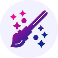 Paintbrush Icon Minimal Gradient Style vector