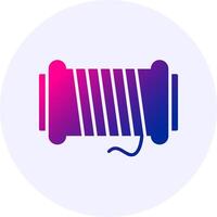 Thread spool Icon Minimal Gradient Style vector