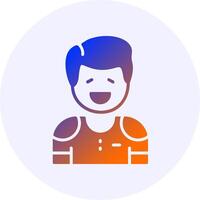 Gratitude Emotion Icon Minimal Gradient Style vector