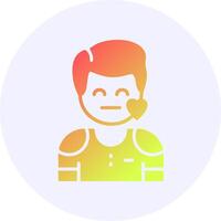 Compassion Emotion Icon Minimal Gradient Style vector