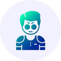 Amazement Emotion Icon Minimal Gradient Style vector