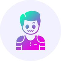 Puzzlement Emotion Icon Minimal Gradient Style vector