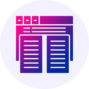 duplicar contenido circulo icono mínimo degradado estilo vector