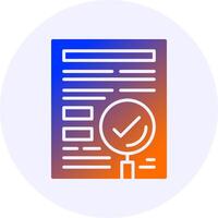 Indexing Circle Icon Minimal Gradient Style vector