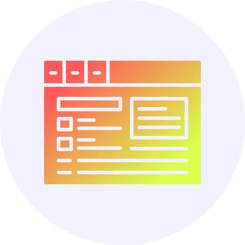 Schema markup Circle Icon Minimal Gradient Style vector
