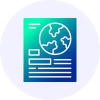 Sessions Circle Icon Minimal Gradient Style vector