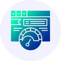 Ad group Circle Icon Minimal Gradient Style vector