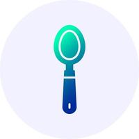 Spoon Solid Gradient Style Icon vector