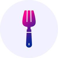Fork Solid Gradient Style Icon vector