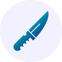 Knife Solid Gradient Style Icon vector