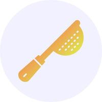 Sieve Solid Gradient Style Icon vector