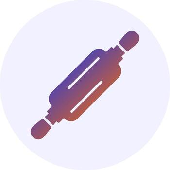 rodillo sólido degradado estilo icono vector