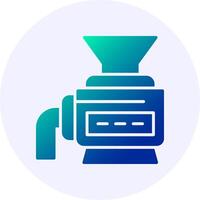 Crusher Solid Gradient Style Icon vector