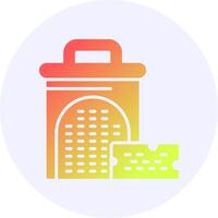 Cheese grater Solid Gradient Style Icon vector