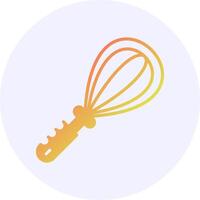 Whisk Solid Gradient Style Icon Design vector