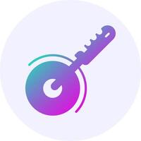 Pizza cutter Solid Gradient Style Icon vector