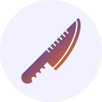 Knife Solid Gradient Style Icon Design vector