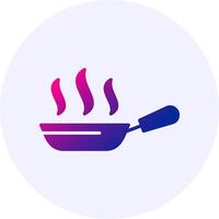 Frying pan Solid Gradient Style Icon vector
