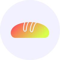 Bread Solid Gradient Style Icon vector
