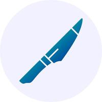 Boning knife Solid Gradient Style Icon vector