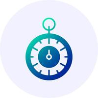 Timer Solid Gradient Style Icon vector