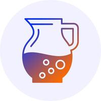 Pitcher Solid Gradient Style Icon Design vector