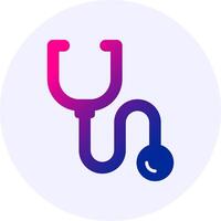 Stethoscope tool Gradient Style Icon vector