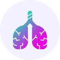 Lunges Gradient Style Icon vector
